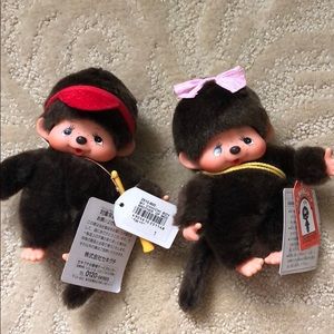 Monchichi Sekiguchi Monkey Doll Set